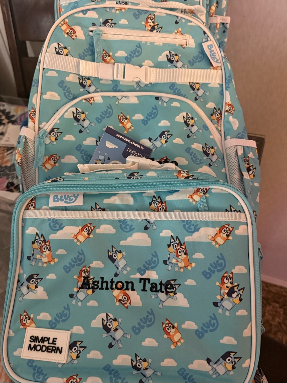 Simple Modern Bluey Kids Backpack - Blue